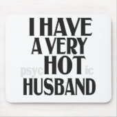 Ich habe eine sehr PSychotic Husband Funny Verheir Mousepad (Vorne)
