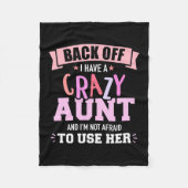 Ich habe eine Tante Fleecedecke (Vorderseite)