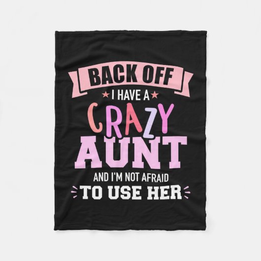 Ich habe eine Tante Fleecedecke (Vorderseite)