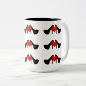 Ich habe eine Tasse für das Muster von Herzschuhen (VorderseiteRechts)
