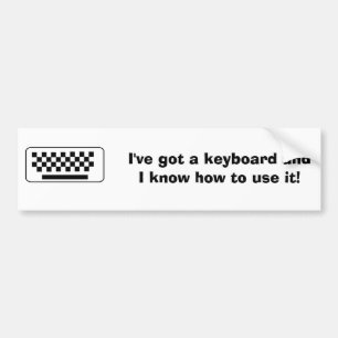 Ich habe eine Tastatur und ich kann sie benutzen Autoaufkleber