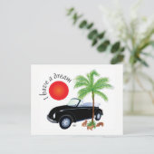 Ich habe eine Traumpostkarte Postkarte (Stehend Vorderseite)