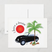 Ich habe eine Traumpostkarte Postkarte (Vorne/Hinten)