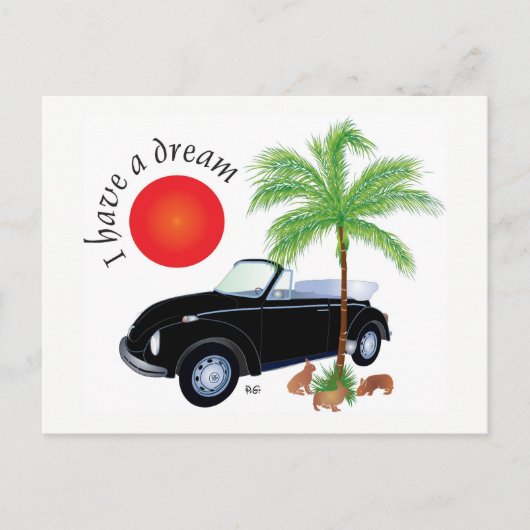 Ich habe eine Traumpostkarte Postkarte (Vorderseite)