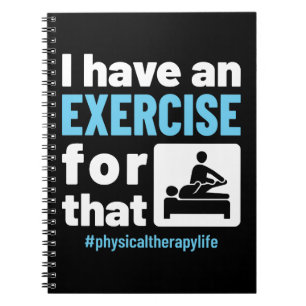 Ich habe eine Übung für diese physikalische Therap Notizblock