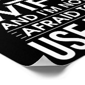 Ich habe eine verrückte Ehefrau, die ich nicht für Poster (Ecke)