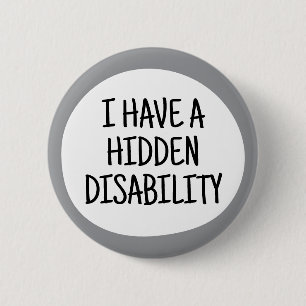 Ich habe eine versteckte Behinderung Button