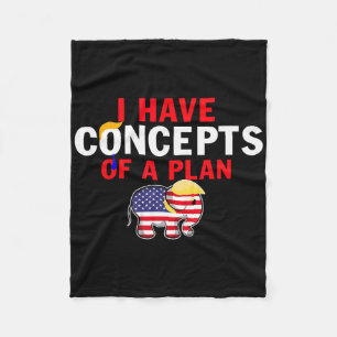 Ich habe eine Vorstellung von einem lustigen Trump Fleecedecke