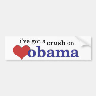 Ich habe eine Zerstampfung auf Obama Autoaufkleber