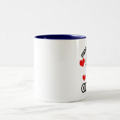 Ich habe eine Zerstampfung auf Obama Zweifarbige Tasse (Mittel)