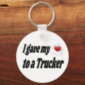 Ich habe einem Lastwagen mein Herz geschenkt Schlüsselanhänger (Vorderseite)