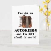 Ich habe einen Akkordeon Got Karte (Gelbe Blume)