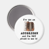 Ich habe einen Akkordeon Got Magnet (Vorderseite/Rückseite)