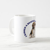 Ich habe einen Beagle geküsst Kaffeetasse (Vorderseite Links)