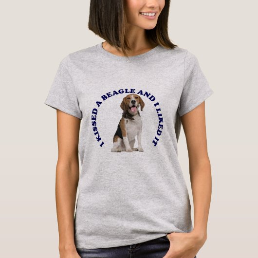 Ich habe einen Beagle geküsst T-Shirt (Vorderseite)