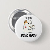 Ich habe einen Boo Boo Funny Halloween Ghost Pun G Button (Vorne & Hinten)