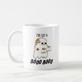 Ich habe einen Boo Boo Funny Halloween Ghost Pun G Kaffeetasse (Links)