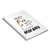 Ich habe einen Boo Boo Funny Halloween Ghost Pun G Notizblock (Rechte Seite)