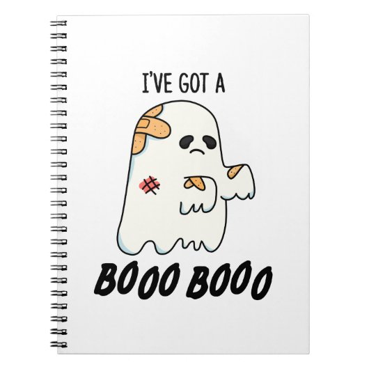 Ich habe einen Boo Boo Funny Halloween Ghost Pun G Notizblock (Vorderseite)