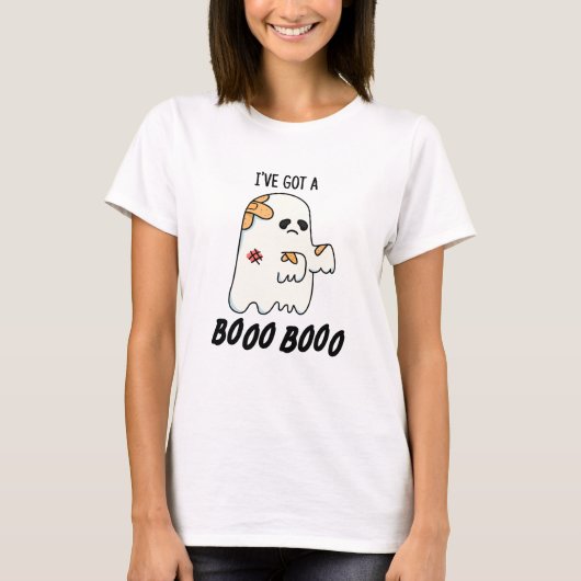 Ich habe einen Boo Boo Funny Halloween Ghost Pun G T-Shirt (Vorderseite)
