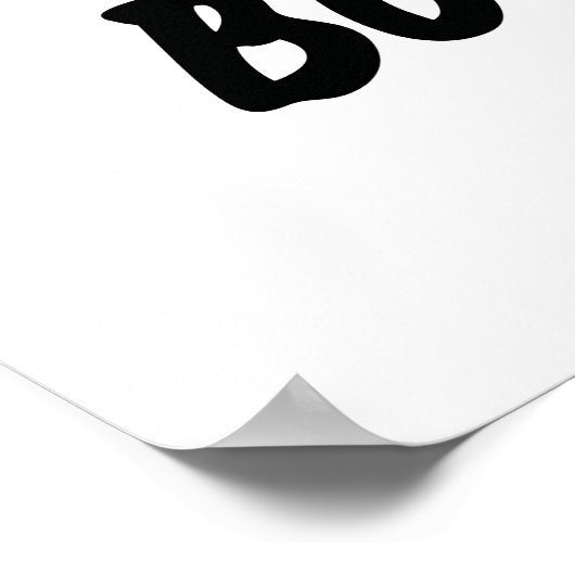 Ich habe einen Boo Boo FunnyHalloween Ghost Pun Go Poster (Ecke)