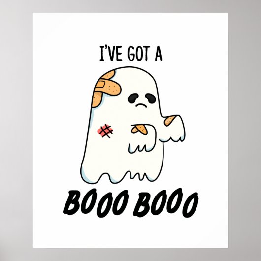 Ich habe einen Boo Boo FunnyHalloween Ghost Pun Go Poster (Vorne)
