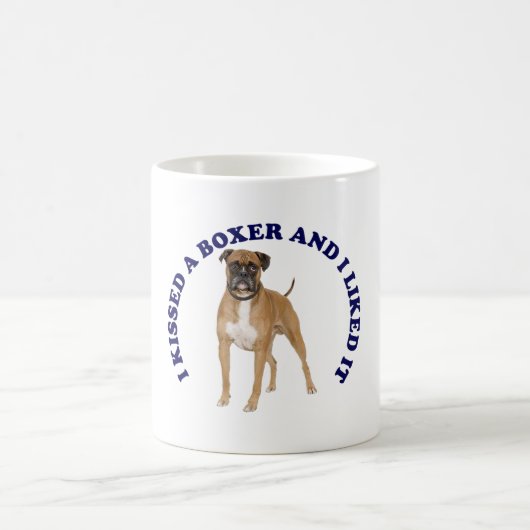 Ich habe einen Boxer geküsst Kaffeetasse (Mittel)