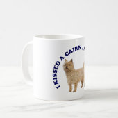Ich habe einen Cairn Terrier geküsst Kaffeetasse (Vorderseite Links)