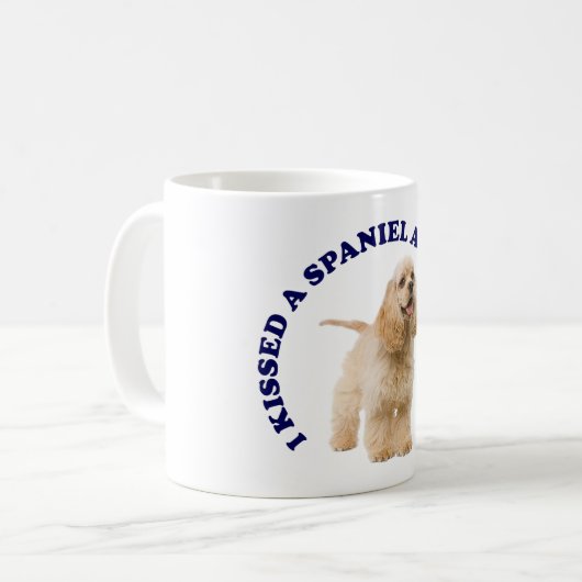Ich habe einen Cocker Spaniel geküsst Kaffeetasse (Vorderseite Links)