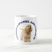 Ich habe einen Cocker Spaniel geküsst Kaffeetasse (Mittel)