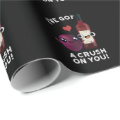 Ich habe einen Crush in Ihrem lustigen Wein Pun Da Geschenkpapier (Rolleneckpunkt)