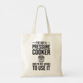 Ich habe einen Druckkochtopf Got Tragetasche (Rückseite)