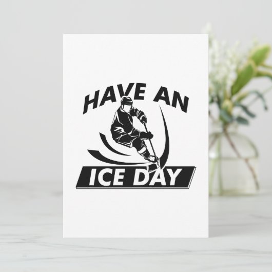 Ich habe einen Eistag Dankeskarte (Stehend Vorderseite)