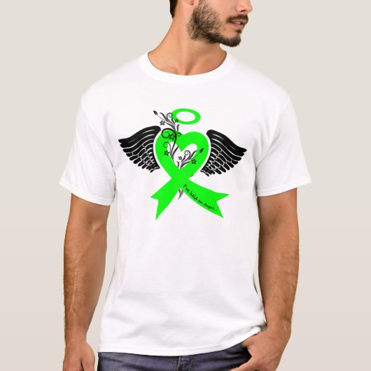 Ich habe einen Engel gehalten (Lymphom-Krebs) T-Shirt (Vorderseite)