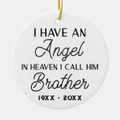 Ich habe einen Engel im Himmel, den ich ihn Bruder Keramik Ornament (Vorne)