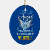 Ich habe einen Engel im Himmel, den ich sie meine Keramik Ornament (Rechts)