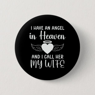 Ich habe einen Engel im Himmel und ich nenne sie m Button
