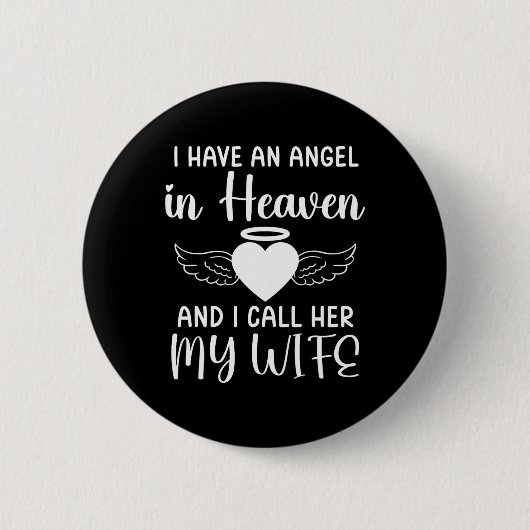 Ich habe einen Engel im Himmel und ich nenne sie m Button (Vorderseite)