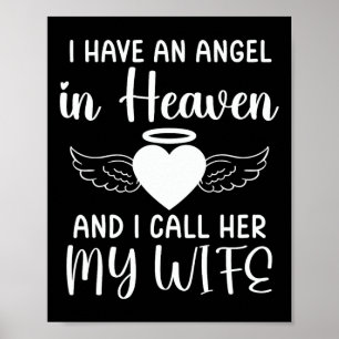 Ich habe einen Engel im Himmel und ich nenne sie m Poster