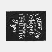 Ich habe einen Engel im Himmel und nenne ihn Papa Fleecedecke (Vorderseite (Horizontal))