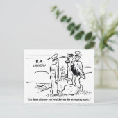 Ich habe einen falschen Beutel abgeholt, Wäschesch Postkarte (Stehend Vorderseite)