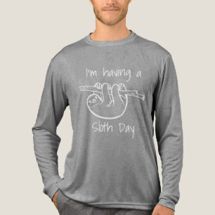 Ich habe einen Faultier-Tag Tri-Blend Shirt