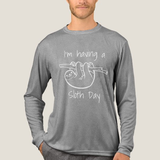 Ich habe einen Faultier-Tag Tri-Blend Shirt (Vorderseite)