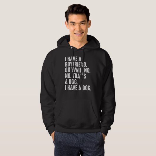 Ich habe einen Freund - einen lustigen Hundehund Hoodie (Vorne ganz)