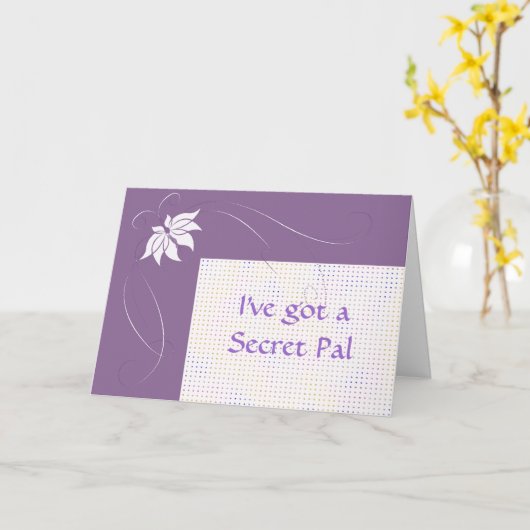 Ich habe einen Geheimpal got Karte (Gelbe Blume)