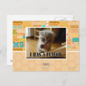 Ich habe einen Geschmack Postkarte (Vorne/Hinten)