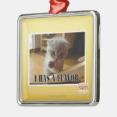 Ich habe einen Geschmack Silbernes Ornament (Links)