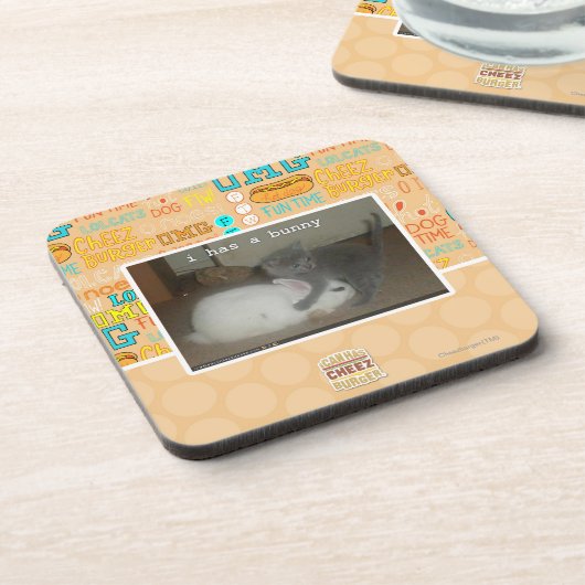 Ich habe einen Hase Getränkeuntersetzer (Linke Seite)