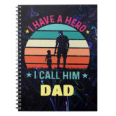 Ich habe einen Held, den ich ihn Vater nenne Notizblock (Vorderseite)