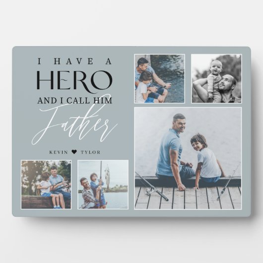 Ich habe einen Helden, den ich ihn Pater FotoColla Fotoplatte (Vorderseite)